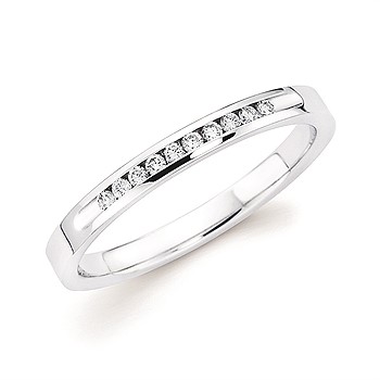 Ostbye 1/3 Ctw. Channel Set 10 Stone Diamond Anniversary Band. Available in Yellow Gold and White Gold