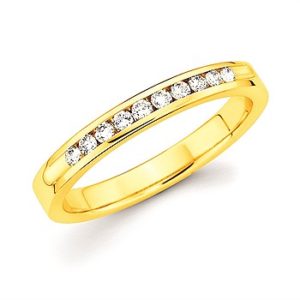1/5 Ctw. Channel Set 10 Stone Diamond Anniversary Band