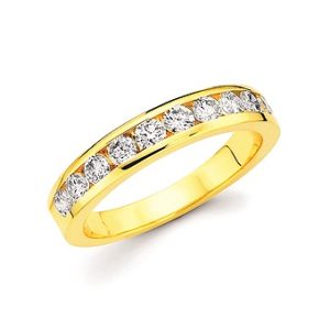 Ostbye .75ctw 14kty 10 round channel set diamond anniversary style band