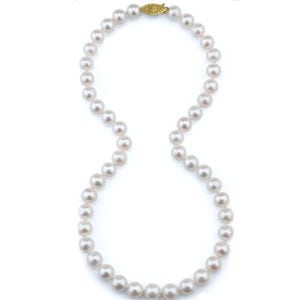 Imperial Pearl 14ky 18" 8-8.5mm "A" quality Freshwater cultured pearl strands with a 14kt yellow or white gold clasp