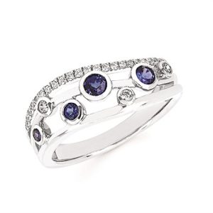 Ostbye ring with purple gems