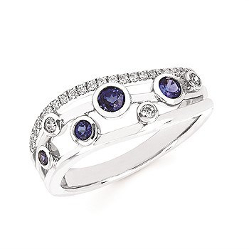 Ostbye ring with purple gems