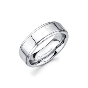 Ostbye 7mm Men's Cobalt Chrome Band With Double Channel Accent