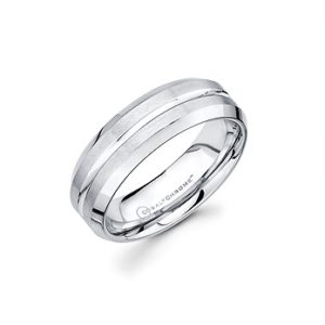 Ostbye 7mm Men's Cobalt Chrome Band With Center Channel Accent