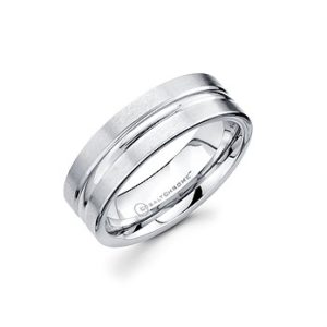 Ostbye 7mm Men's Cobalt Chrome Band With Center Channel Accent