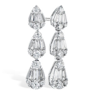Allison-Kaufman 14ktw .29ctw Baguette Earrings wit