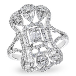 Allison Kaufman .90ctw Art Deco 14kw Fashion Ring