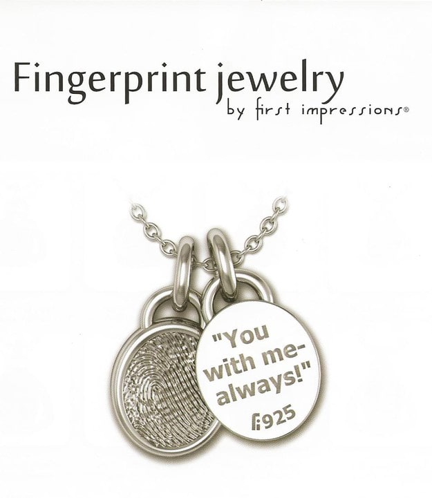 First Impressions fingerprint jewelry